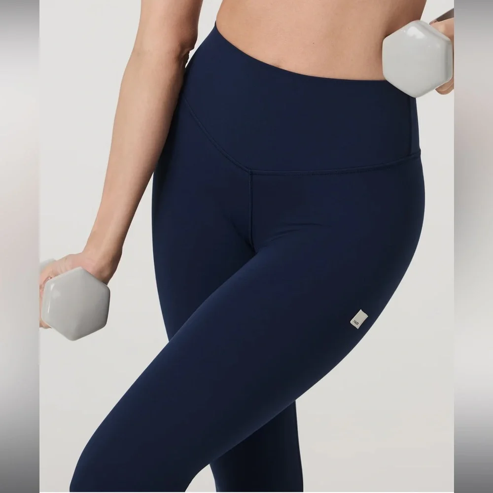 Vuori AllTheForm Legging Blue Coast XS NWT High Rise Sold Out $110 - Picture 3 of 9